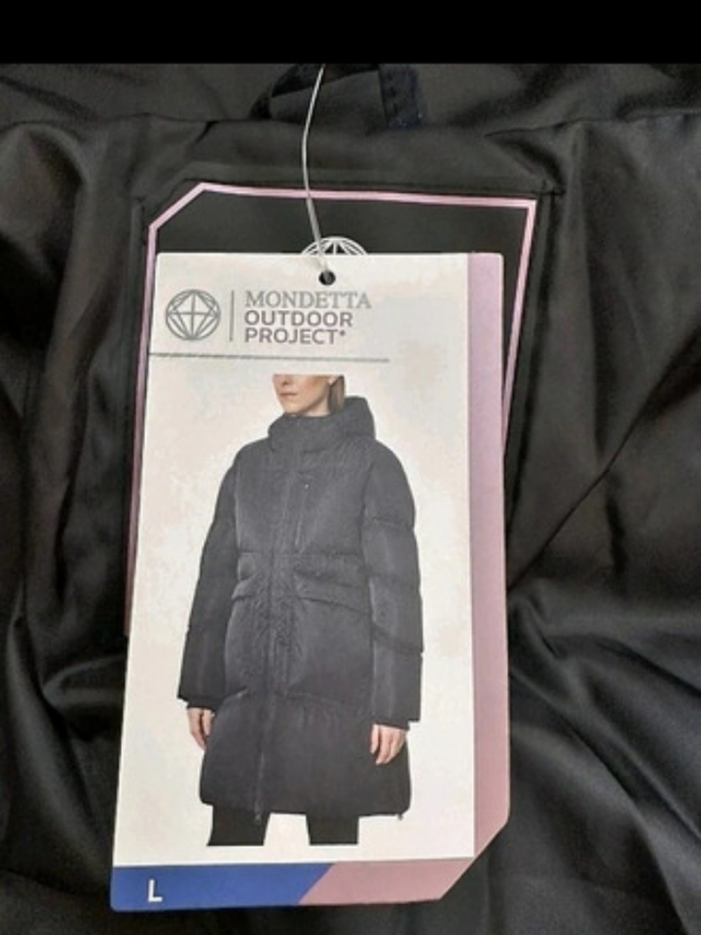 Mondetta Project Puffer Jacket in Black Size Large Nwt